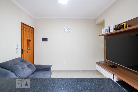 Sala de apartamento para alugar com 1 quarto, 55m² em Vila Aquilino, Santo André