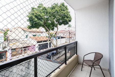Varanda da Suíte de apartamento para alugar com 1 quarto, 55m² em Vila Aquilino, Santo André