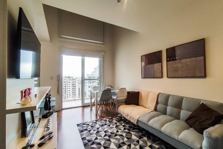 Sala de apartamento para alugar com 1 quarto, 50m² em Vila Andrade, São Paulo
