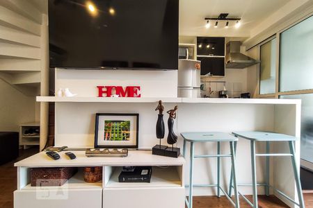 Sala de apartamento para alugar com 1 quarto, 50m² em Vila Andrade, São Paulo