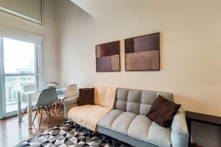 Sala de apartamento para alugar com 1 quarto, 50m² em Vila Andrade, São Paulo