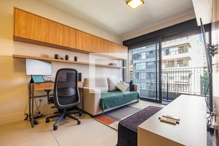 Sala/Cozinha de apartamento à venda com 1 quarto, 50m² em Jardim das Bandeiras, São Paulo