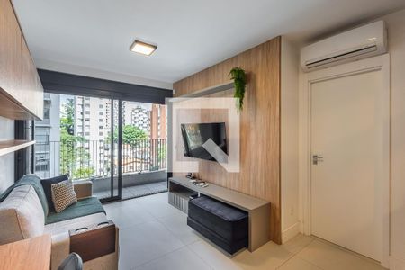Sala de apartamento à venda com 1 quarto, 50m² em Jardim das Bandeiras, São Paulo
