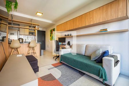 Sala/Cozinha de apartamento à venda com 1 quarto, 50m² em Jardim das Bandeiras, São Paulo