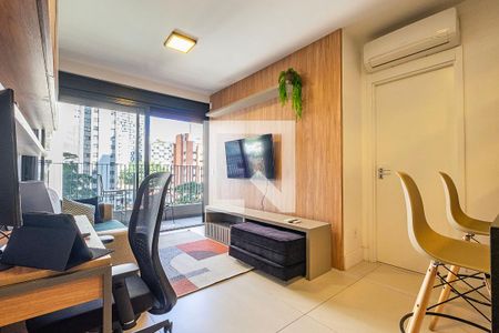 Sala/Cozinha de apartamento à venda com 1 quarto, 50m² em Jardim das Bandeiras, São Paulo