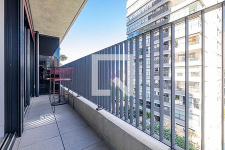 Sala/Cozinha - Varanda de apartamento à venda com 1 quarto, 50m² em Jardim das Bandeiras, São Paulo