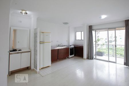 Sala de apartamento à venda com 1 quarto, 42m² em Indianópolis, São Paulo