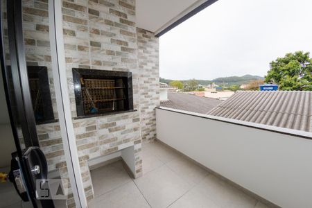 Sacada com churrasqueira de apartamento para alugar com 2 quartos, 80m² em Ingleses do Rio Vermelho, Florianópolis