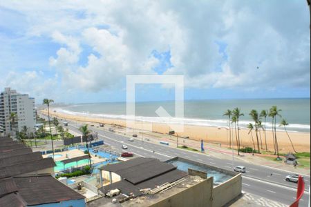 Área com varanda e vista para o mar de apartamento para alugar com 1 quarto, 60m² em Armação, Salvador