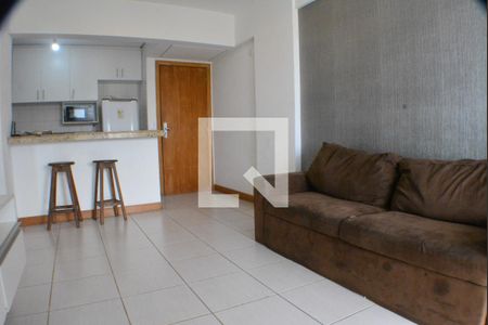 Área com varanda e vista para o mar de apartamento para alugar com 1 quarto, 60m² em Armação, Salvador