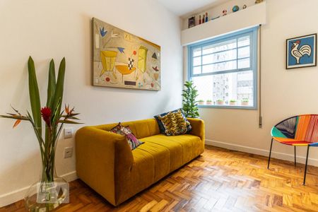 Sala - Sofá de apartamento à venda com 1 quarto, 45m² em Vila Buarque, São Paulo