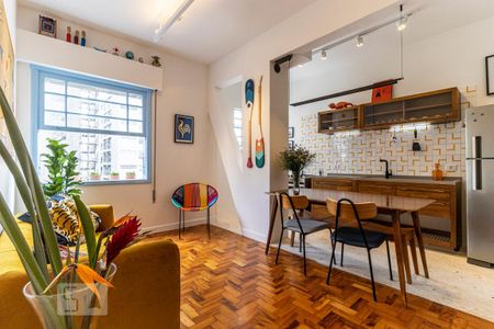 Sala de apartamento à venda com 1 quarto, 45m² em Vila Buarque, São Paulo