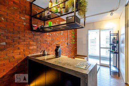 Sala de apartamento para alugar com 1 quarto, 36m² em República, São Paulo
