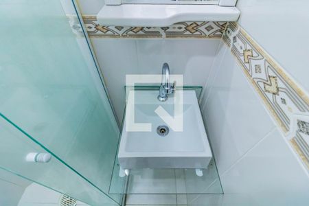 Detalhe banheiro de kitnet/studio para alugar com 1 quarto, 24m² em Jabaquara, São Paulo