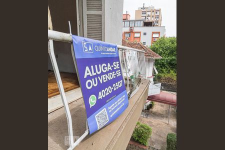 Varanda do Quarto 1 de apartamento à venda com 3 quartos, 110m² em Petrópolis, Porto Alegre