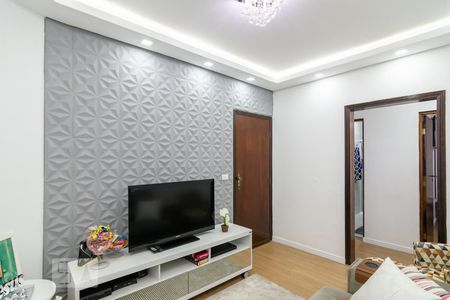 Sala de apartamento à venda com 3 quartos, 73m² em Vila Scarpelli, Santo André
