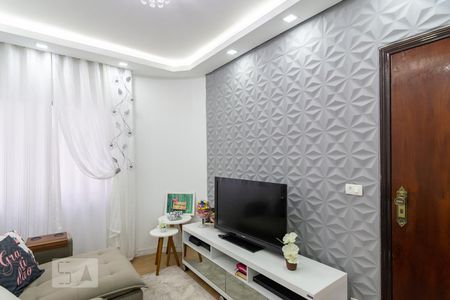 Sala de apartamento à venda com 3 quartos, 73m² em Vila Scarpelli, Santo André
