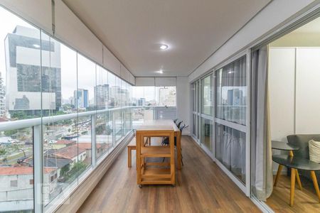 Apartamento para alugar com 58m², 1 quarto e 1 vagavaranda