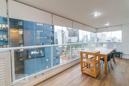 varanda de apartamento à venda com 1 quarto, 58m² em Pinheiros, São Paulo