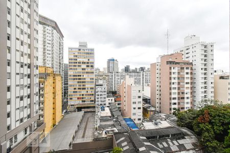 Sala - Vista de apartamento para alugar com 1 quarto, 40m² em Bela Vista, São Paulo