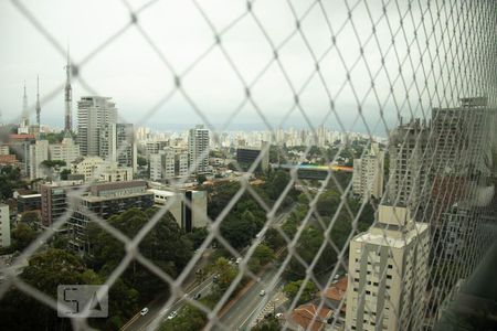 Vista da Sala de apartamento à venda com 1 quarto, 73m² em Cerqueira César, São Paulo