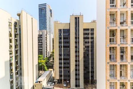 Vista Sala de apartamento à venda com 1 quarto, 47m² em Cidade Monções, São Paulo