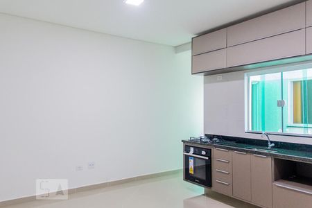 Sala e Cozinha de apartamento para alugar com 2 quartos, 63m² em Vila Alzira, Santo André
