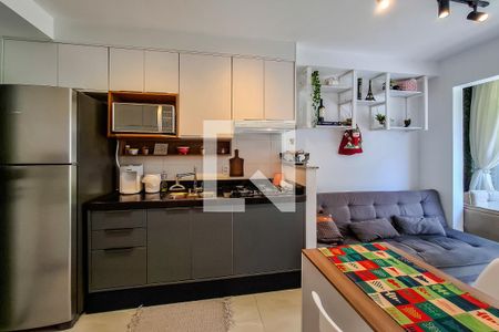 Sala/Cozinha de apartamento à venda com 1 quarto, 30m² em Cambuci, São Paulo
