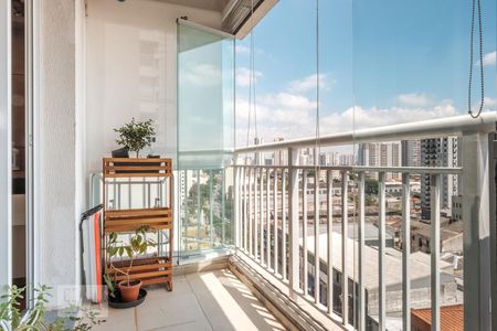Varanda da Sala de apartamento à venda com 1 quarto, 39m² em Barra Funda, São Paulo