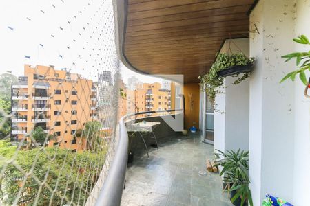 Varanda da Sala de apartamento para alugar com 4 quartos, 167m² em Jardim Ampliação, São Paulo