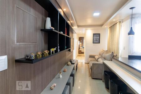Sala  de apartamento à venda com 2 quartos, 105m² em Vila Alzira, Santo André
