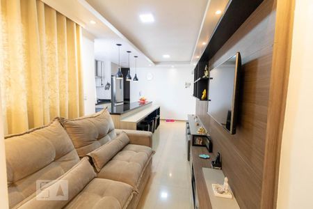 Sala  de apartamento à venda com 2 quartos, 105m² em Vila Alzira, Santo André