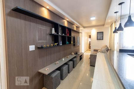 Sala  de apartamento à venda com 2 quartos, 105m² em Vila Alzira, Santo André