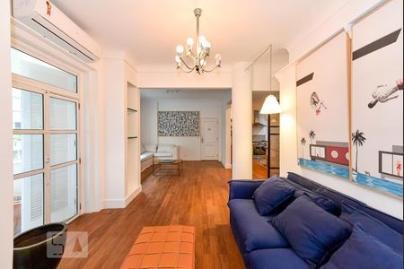 Sala de apartamento para alugar com 1 quarto, 86m² em Leblon, Rio de Janeiro