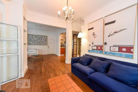 Sala de apartamento para alugar com 1 quarto, 86m² em Leblon, Rio de Janeiro