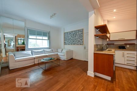 Sala de apartamento para alugar com 1 quarto, 86m² em Leblon, Rio de Janeiro