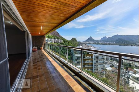 Varanda da Sala de apartamento à venda com 4 quartos, 260m² em Lagoa, Rio de Janeiro
