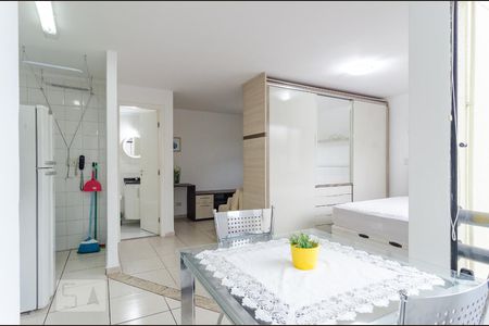 Studio à venda com 40m², 1 quarto e 1 vagaChurrasqueira