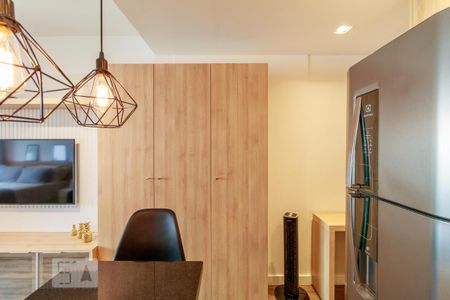 Cozinha de apartamento à venda com 1 quarto, 31m² em Mirandópolis, São Paulo