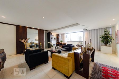 Sala de apartamento para alugar com 4 quartos, 176m² em Belvedere, Belo Horizonte