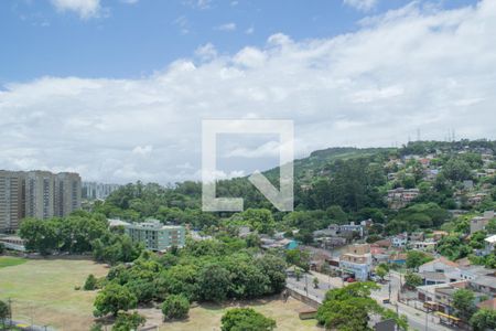 Vista da sala de apartamento à venda com 3 quartos, 78m² em Partenon, Porto Alegre