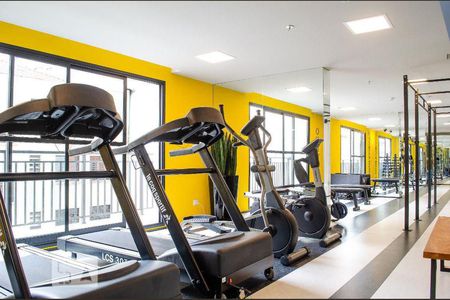 Apartamento para alugar com 17m², 1 quarto e sem vaga Apartamento para alugar com 17m², 1 quarto e sem vagaÁrea comum - Academia