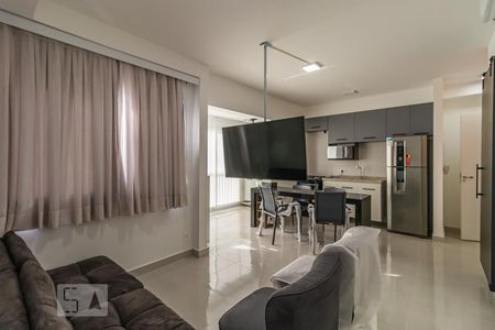 Sala de apartamento à venda com 1 quarto, 49m² em Alphaville Empresarial, Barueri