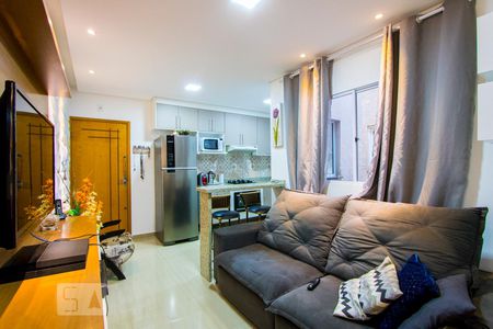 Sala de apartamento à venda com 2 quartos, 100m² em Vila Curuca, Santo André
