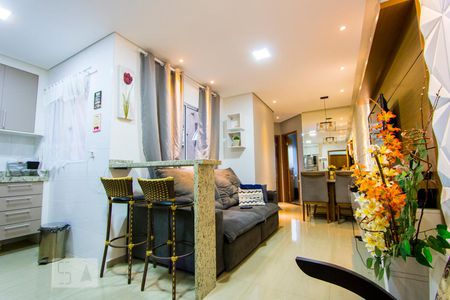 Sala de apartamento à venda com 2 quartos, 100m² em Vila Curuca, Santo André