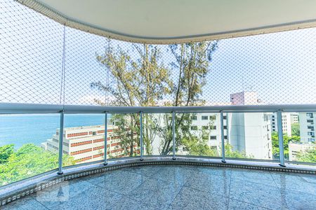 Varanda da Sala  de apartamento para alugar com 4 quartos, 186m² em Boa Viagem, Niterói