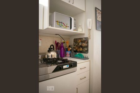 Cozinha de kitnet/studio para alugar com 1 quarto, 22m² em Centro Histórico, Porto Alegre