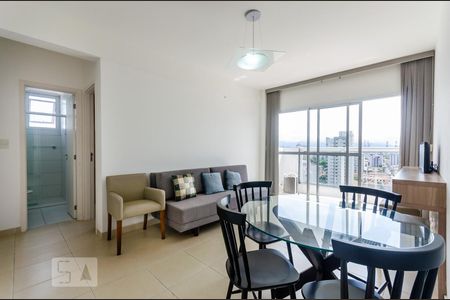 Sala de apartamento para alugar com 1 quarto, 54m² em Ponta da Praia, Santos