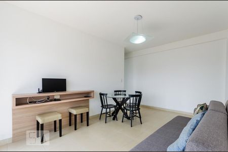 Sala de apartamento para alugar com 1 quarto, 54m² em Ponta da Praia, Santos