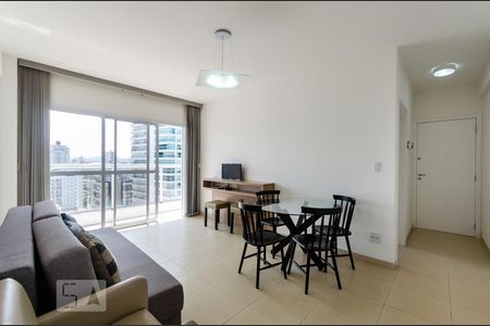 Sala de apartamento para alugar com 1 quarto, 54m² em Ponta da Praia, Santos